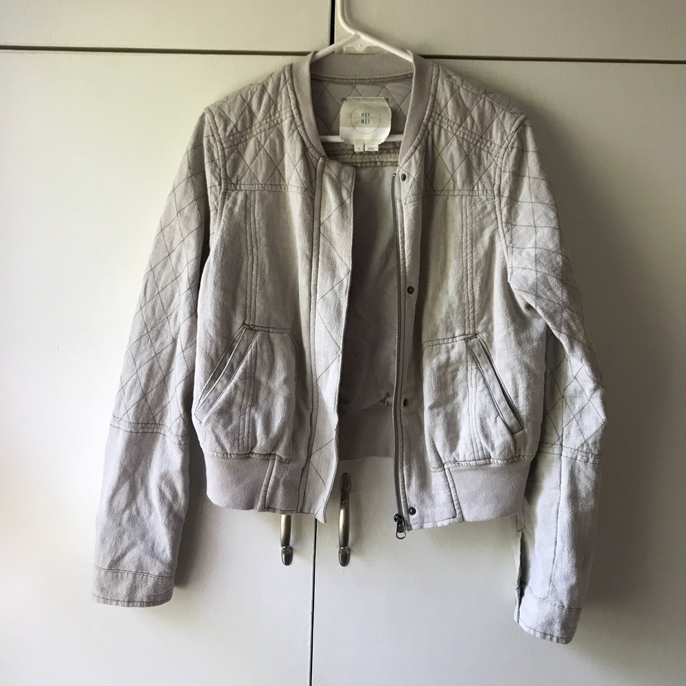 Anthropologie Hei Hei Bomber Jacket- Hardly Worn!